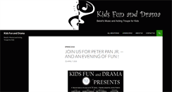 Desktop Screenshot of kidsfunanddrama.com
