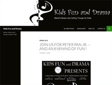 Tablet Screenshot of kidsfunanddrama.com